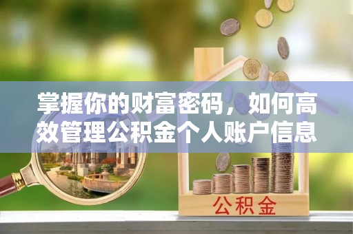自贡掌握你的财富密码，如何高效管理公积金个人账户信息
